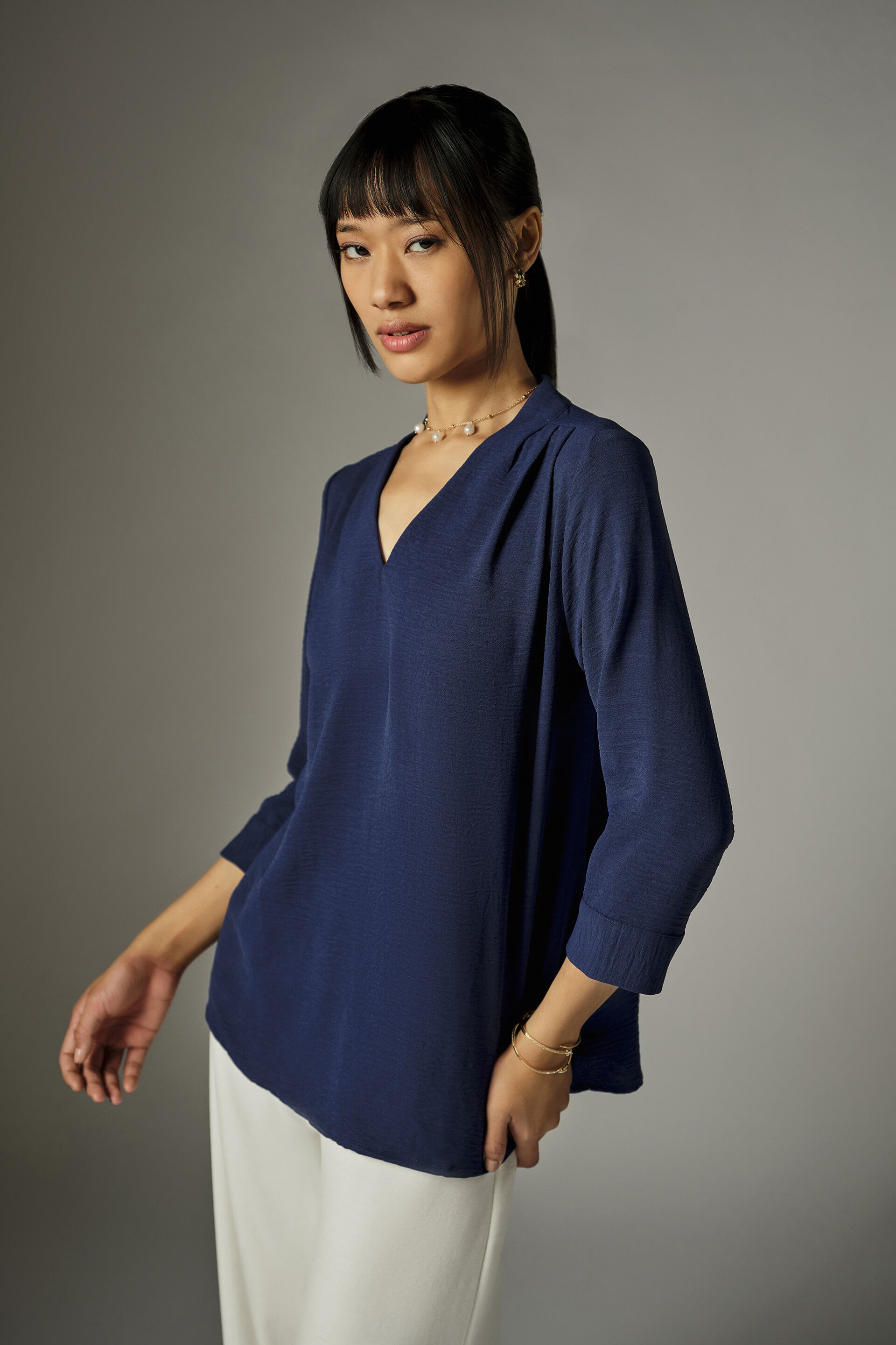 Nerra Deep Blue Top, Blue, image 2